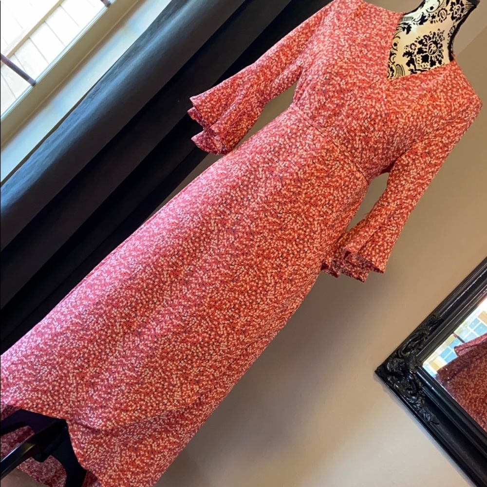 Wrap Around Pink Dress